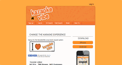 Desktop Screenshot of karaokevibe.com